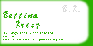 bettina kresz business card